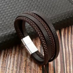 PU Leather Magnetic Buckle Bracelet