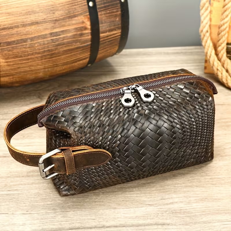 Genuine Leather Men's Clutch Bag
